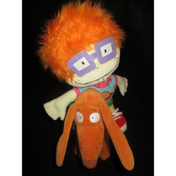 Rugrats NWT CHUCKIE & SPIKE THE DOG Figure Plush Dolls Toy Nickelodeon 2000 - Picture 2 of 6